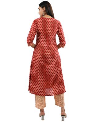 printed kurta pant set - 17462678 - Standard Image - 4