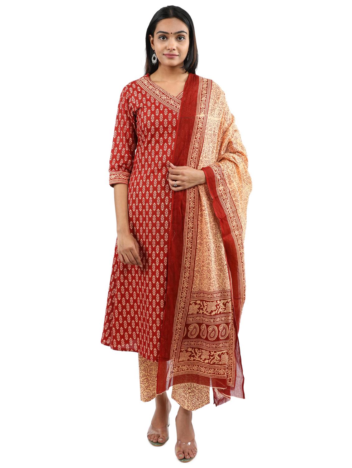 printed kurta pant set - 17462678 - Zoom Image - 1