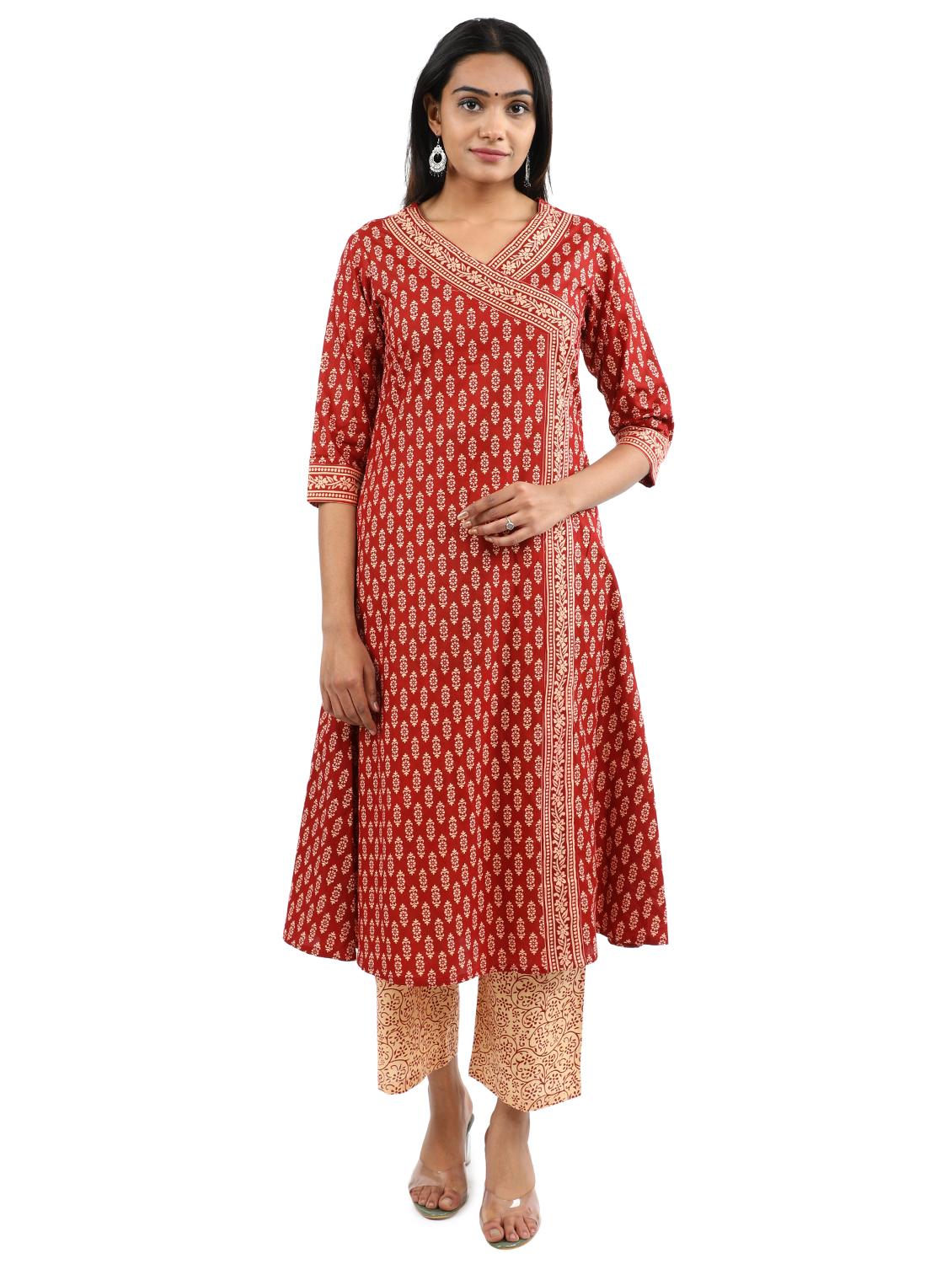 printed kurta pant set - 17462678 - Zoom Image - 2