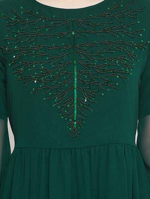 embroidered fit & flare ethnic dress - 17462696 - Standard Image - 4