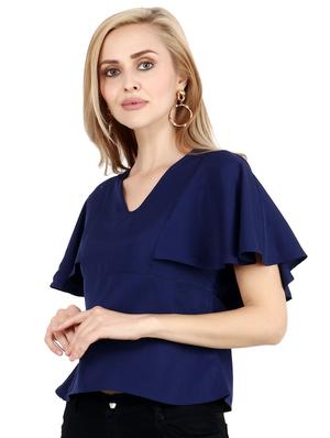 bell sleeved v-neck top - 17462702 - Standard Image - 2