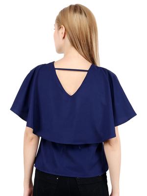 bell sleeved v-neck top - 17462702 - Standard Image - 3