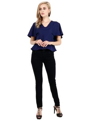 bell sleeved v-neck top - 17462702 - Standard Image - 4