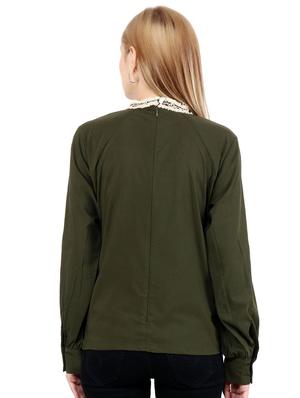 lace detail long sleeved top - 17462708 - Standard Image - 3