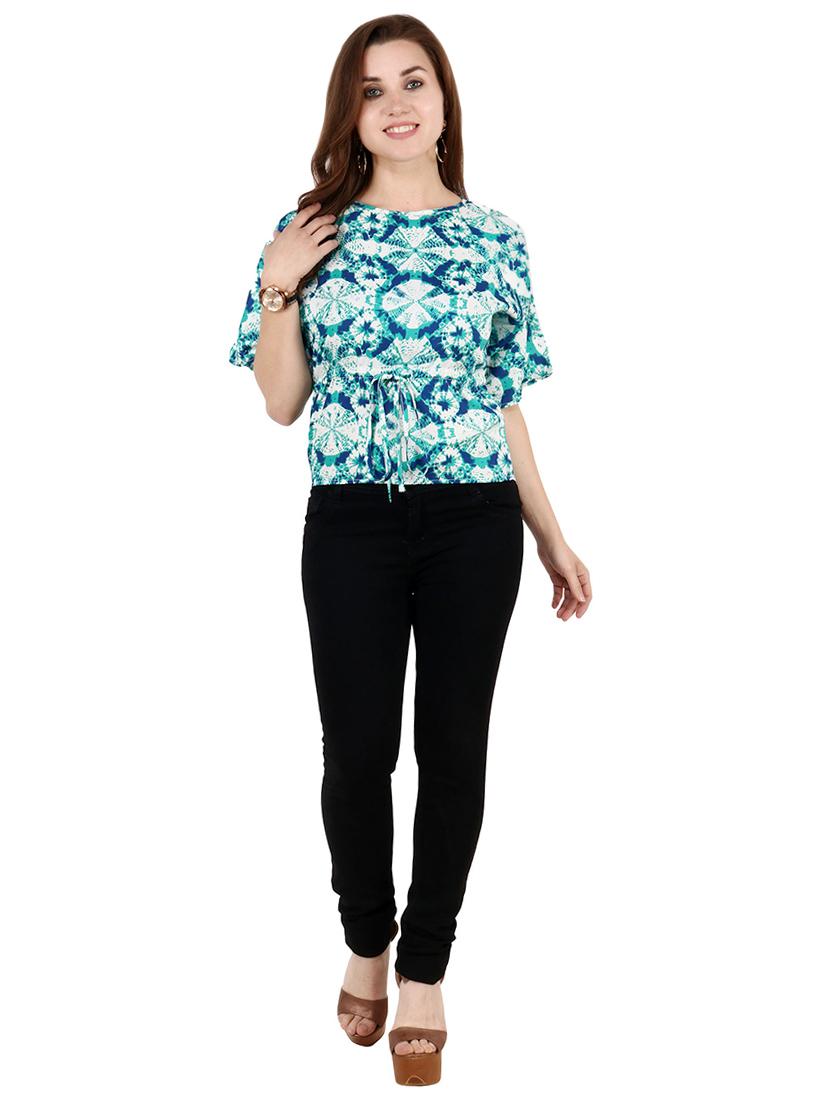 tie front crop top - 17462709 - Zoom Image - 4