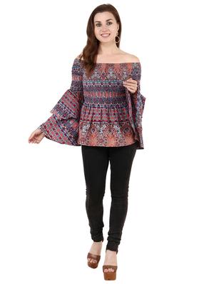 off shoulder bell sleeved top - 17462717 - Standard Image - 4