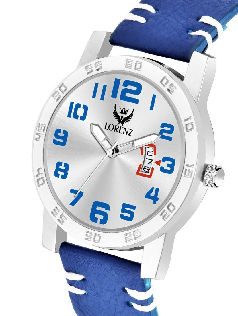 lorenz date edition blue dial analog watch for men | watch for boys- mk-3069k - 17462758 - Zoom Image - 2