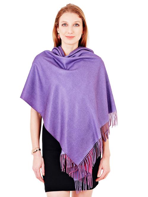 purple wool stole - 17462806 - Standard Image - 1