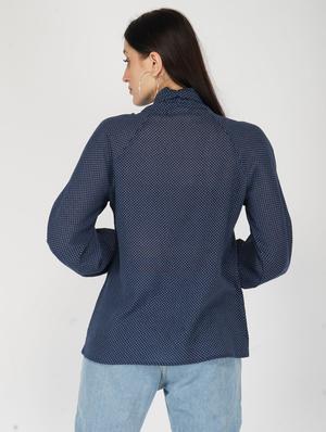 tie up neck bishop sleeves top - 17462843 - Standard Image - 3