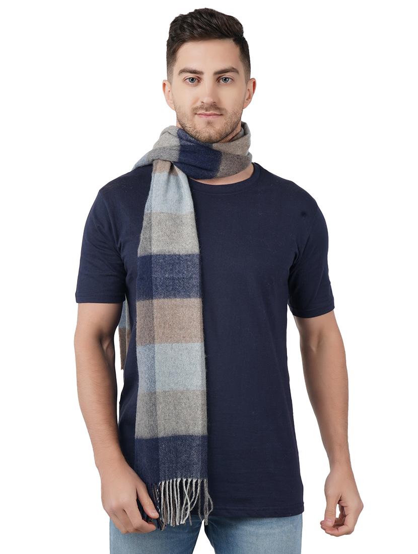 multi colored checkered wool muffler - 17462844 - Zoom Image - 1