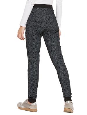 high rise printed joggers - 17462925 - Standard Image - 3