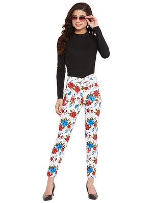 high rise floral jegging - 17462927 - Standard Image - 4
