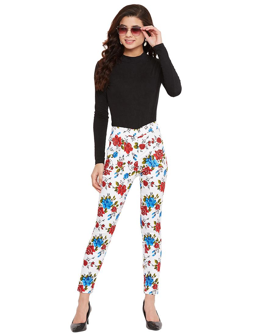 high rise floral jegging - 17462927 - Zoom Image - 4