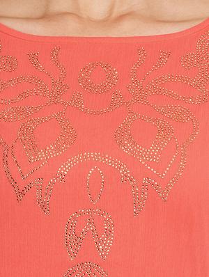 embellished a-line dress - 17462930 - Standard Image - 4