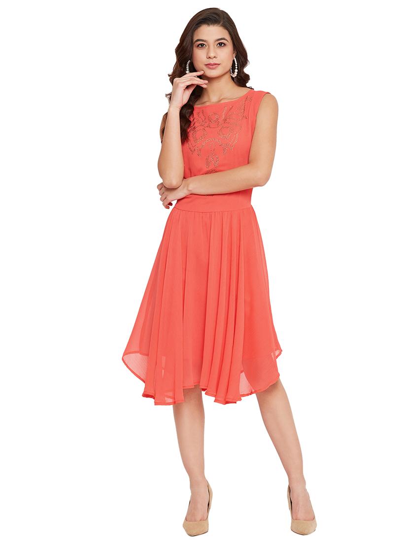 embellished a-line dress - 17462930 - Zoom Image - 1