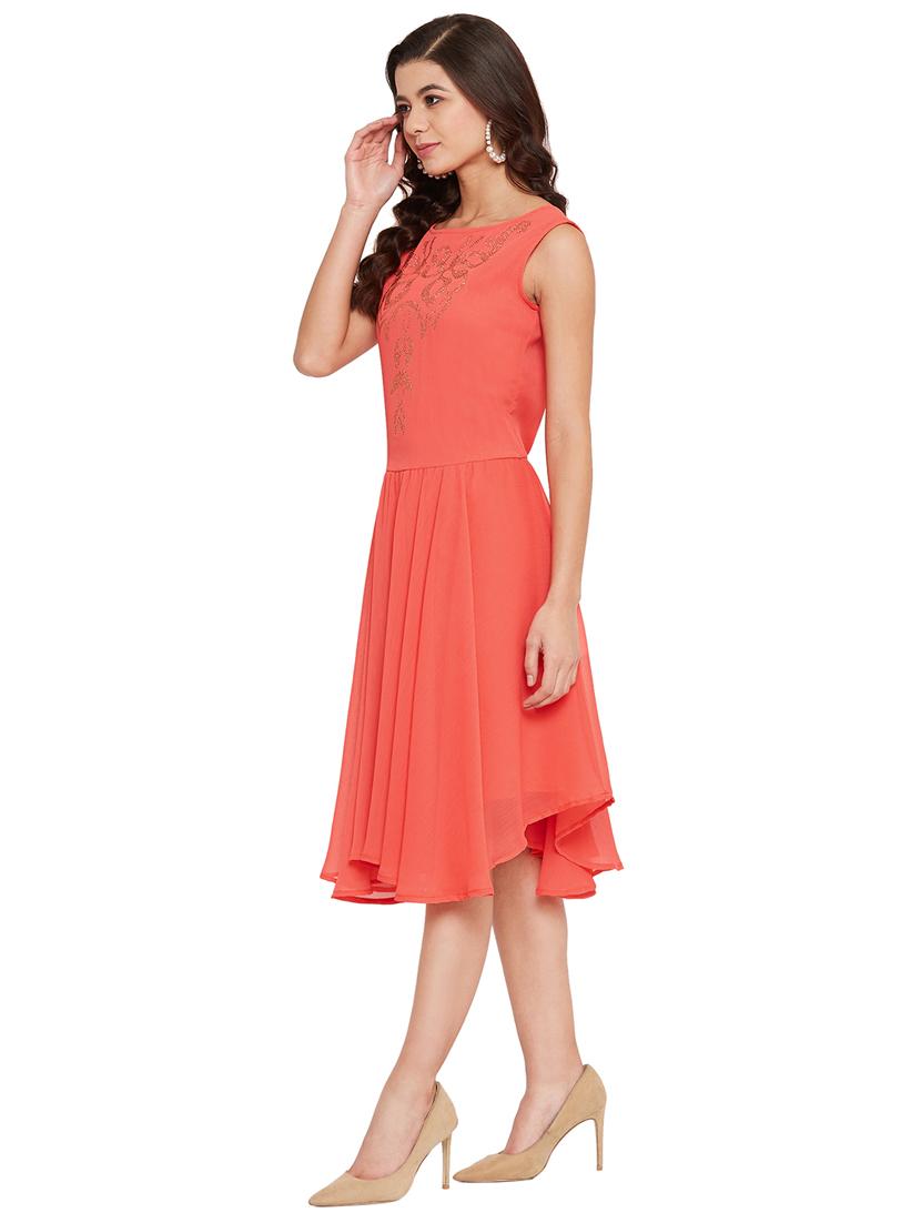 embellished a-line dress - 17462930 - Zoom Image - 2