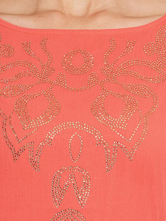 embellished a-line dress - 17462930 - Zoom Image - 4