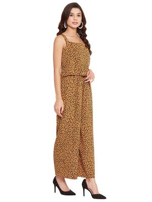 animal print full leg jumpsuit - 17462932 - Standard Image - 2