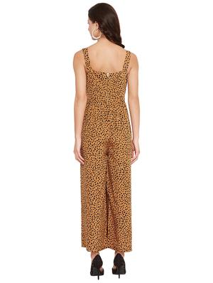 animal print full leg jumpsuit - 17462932 - Standard Image - 3