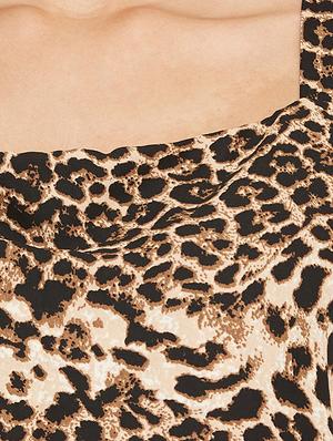 animal print full leg jumpsuit - 17462933 - Standard Image - 4