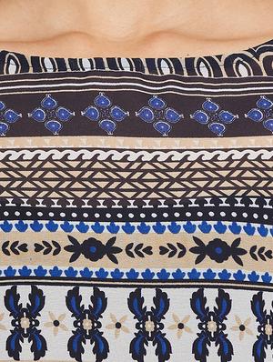 boat neck printed top - 17462952 - Standard Image - 5