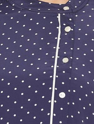 mandarin neck polka dot tunic - 17462961 - Standard Image - 4