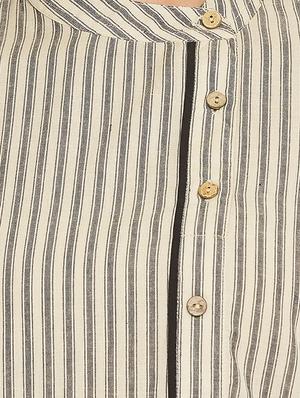 mandarin neck striped tunic - 17462962 - Standard Image - 4