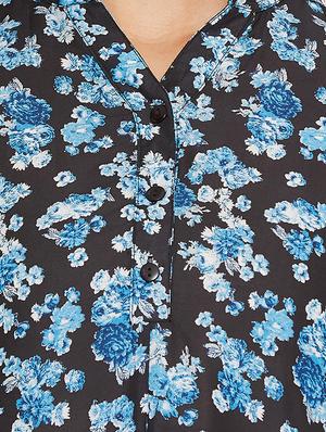 side slit floral tunic - 17462963 - Standard Image - 5
