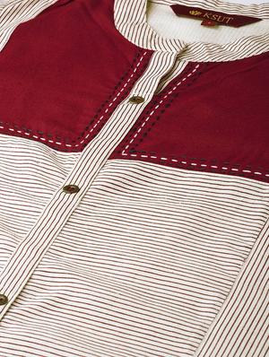 striped straight kurta - 17463073 - Standard Image - 5