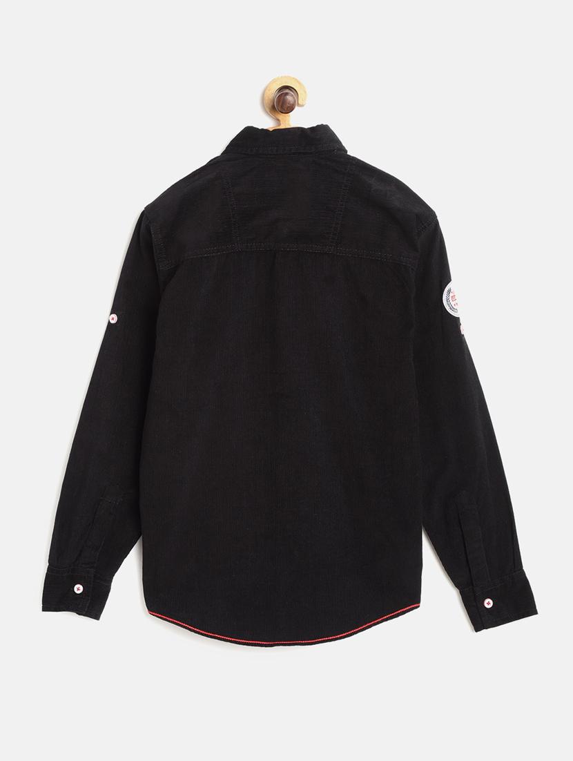 black cotton shirt - 17463406 - Zoom Image - 2