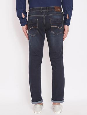 dark blue light washed denim jeans - 17463446 - Standard Image - 3