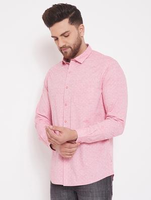 pink printed casual shirt - 17463470 - Standard Image - 2