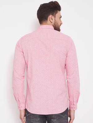 pink printed casual shirt - 17463470 - Standard Image - 3
