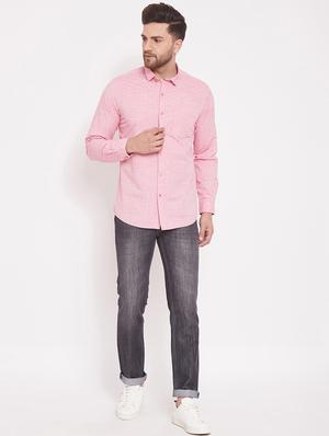 pink printed casual shirt - 17463470 - Standard Image - 4