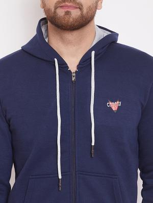 navy blue printed sweatshirt - 17463484 - Standard Image - 5