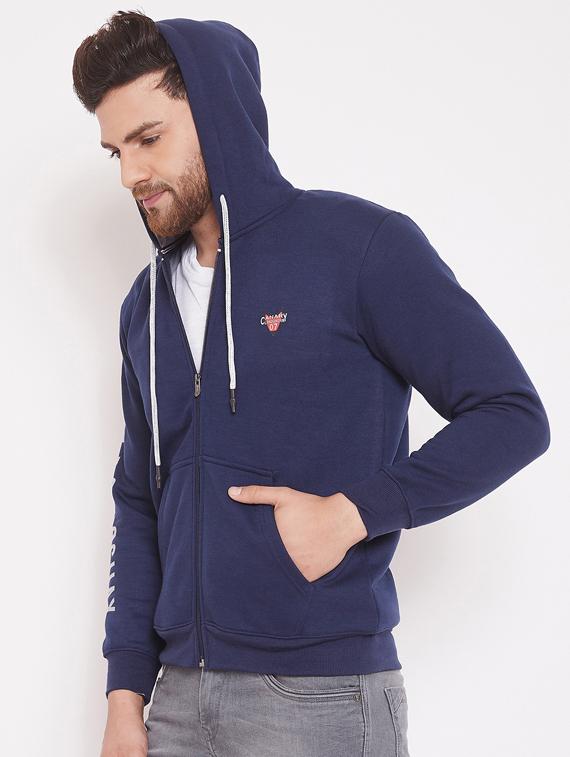 navy blue printed sweatshirt - 17463484 - Zoom Image - 2