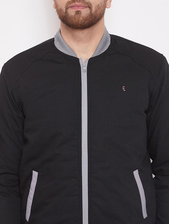 black solid bomber jacket - 17463507 - Zoom Image - 5