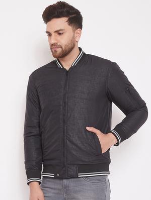 black printed bomber jacket - 17463519 - Standard Image - 2
