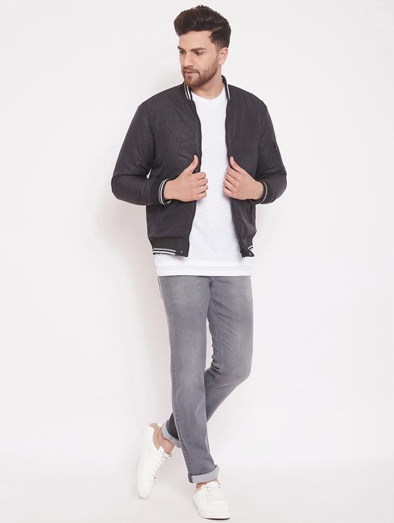 black printed bomber jacket - 17463519 - Zoom Image - 4