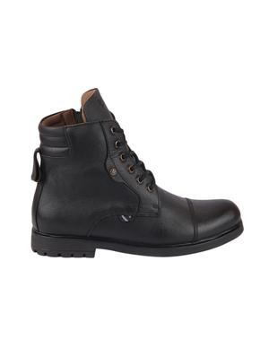 black leather lace up boots - 17463548 - Standard Image - 2
