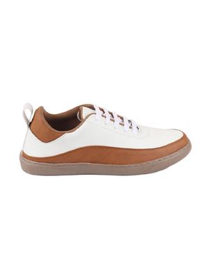 tan synthetic lace up sneakers - 17463565 - Standard Image - 2