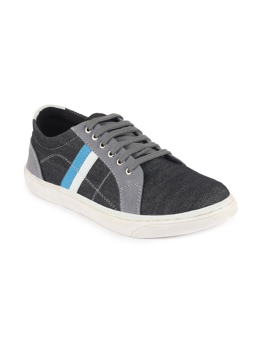 black synthetic lace up sneakers - 17463566 - Zoom Image - 1