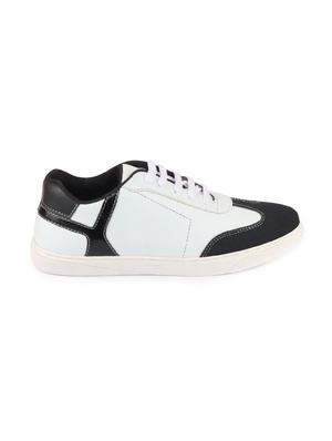 black synthetic lace up sneakers - 17463569 - Standard Image - 2