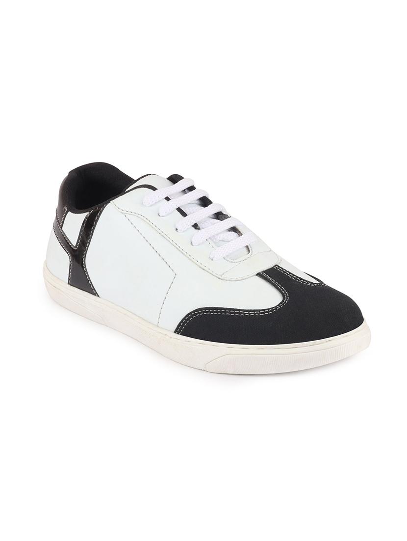 black synthetic lace up sneakers - 17463569 - Zoom Image - 1