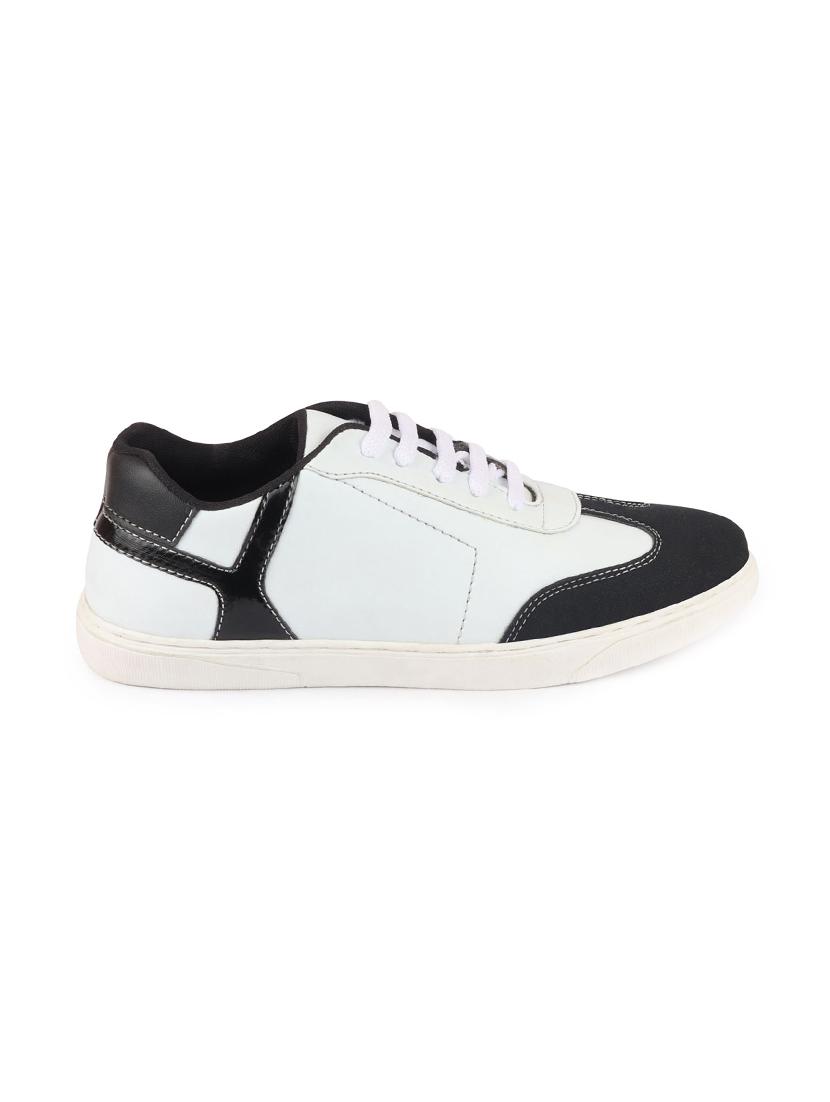 black synthetic lace up sneakers - 17463569 - Zoom Image - 2