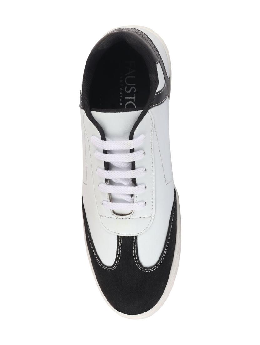 black synthetic lace up sneakers - 17463569 - Zoom Image - 4