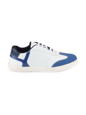 blue synthetic lace up sneakers - 17463570 - Standard Image - 2