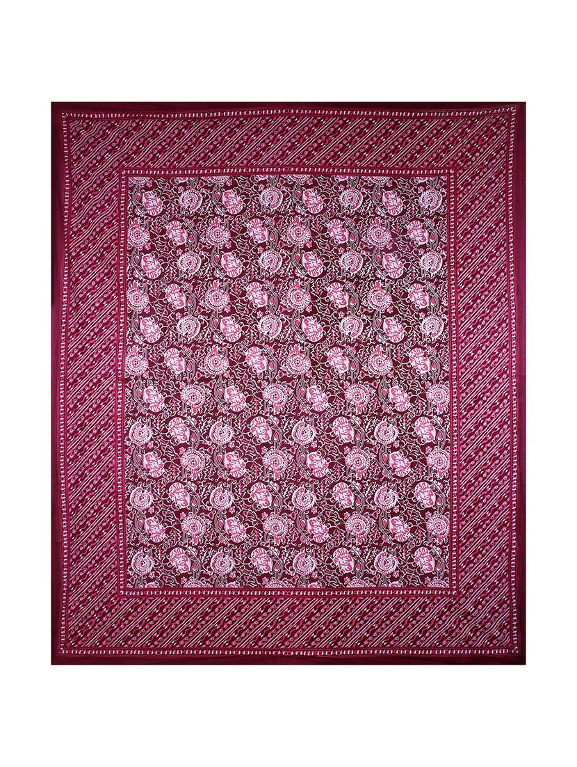 cotton premium king size bedsheet with two zip pillow covers - 17464225 - Zoom Image - 4