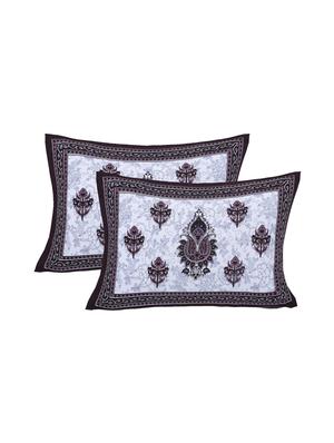 cotton premium double size bedsheet with two pillow covers - 17464264 - Standard Image - 2