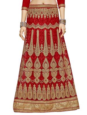 embroidered a-line lehenga - 17464273 - Standard Image - 4